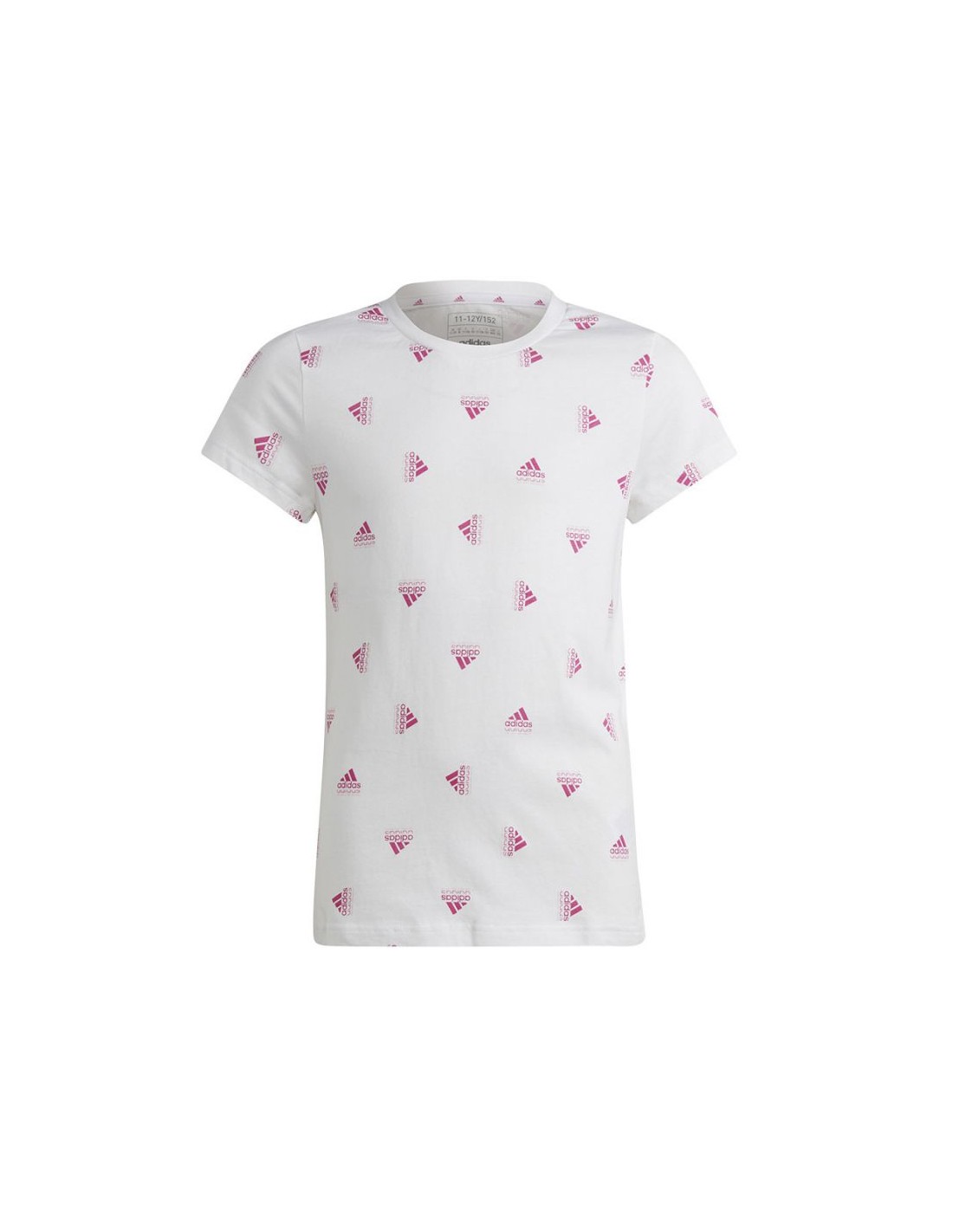 Adidas Brand Love Print Παιδικό T-shirt Λευκό IB8918