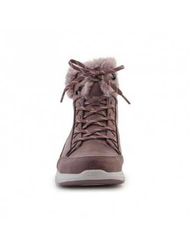 Skechers Glacial Ultra Cozyly Γυναικεία Μποτάκια Αστραγάλου με Γούνα Ροζ 144178-MVE