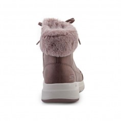 Skechers Glacial Ultra Cozyly Γυναικεία Μποτάκια Αστραγάλου με Γούνα Ροζ 144178-MVE
