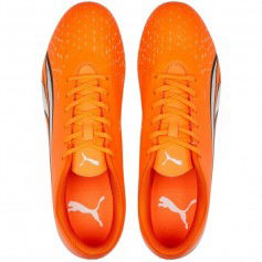 Puma Ultra Play FG/AG 107224-01 Χαμηλά Ποδοσφαιρικά Παπούτσια με Τάπες Ultra Orange / Puma White / Blue Glimmer