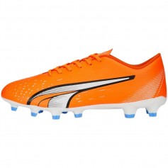 Puma Ultra Play FG/AG 107224-01 Χαμηλά Ποδοσφαιρικά Παπούτσια με Τάπες Ultra Orange / Puma White / Blue Glimmer