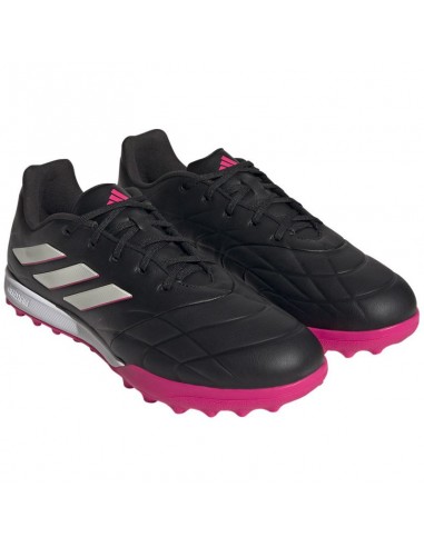 Adidas Copa Pure.3 TF GY9054 Χαμηλά Ποδοσφαιρικά Παπούτσια με Σχάρα Core Black / Zero Metalic / Team Shock Pink 2