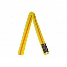 MASTERS kimono belt yellow with orange trim 06224280040704