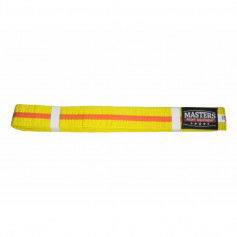 MASTERS kimono belt yellow with orange trim 06224280040704