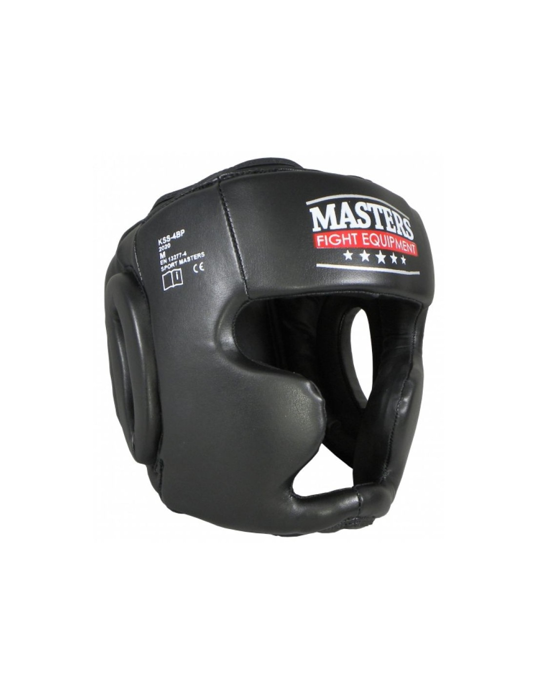Sport Masters Sport Masters KSS4BP 0230-01M Κάσκα Πυγμαχίας Ενηλίκων Κλείστού Τύπου από Συνθετικό Δέρμα Μαύρη