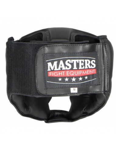 Sport Masters KSS4BP 0230-01M Κάσκα Πυγμαχίας Ενηλίκων Κλείστού Τύπου από Συνθετικό Δέρμα Μαύρη