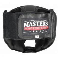 Sport Masters KSS4BP 0230-01M Κάσκα Πυγμαχίας Ενηλίκων Κλείστού Τύπου από Συνθετικό Δέρμα Μαύρη