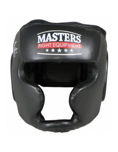 Sport Masters KSS4BP 0230-01M Κάσκα Πυγμαχίας Ενηλίκων Κλείστού Τύπου από Συνθετικό Δέρμα Μαύρη