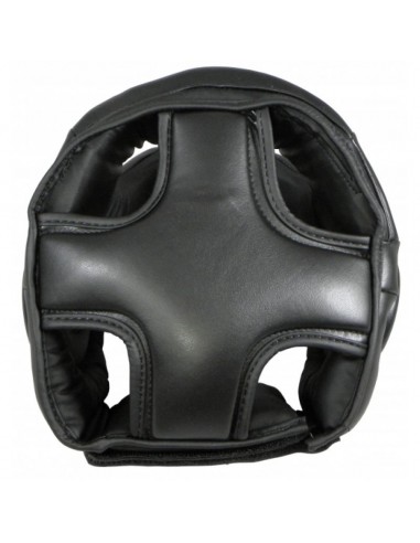 Sport Masters KSS4BP 0230-01M Κάσκα Πυγμαχίας Ενηλίκων Κλείστού Τύπου από Συνθετικό Δέρμα Μαύρη