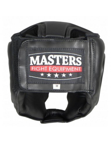 Sport Masters KSS4BP 0230-01M Κάσκα Πυγμαχίας Ενηλίκων Κλείστού Τύπου από Συνθετικό Δέρμα Μαύρη