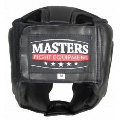 Sport Masters KSS4BP 0230-01M Κάσκα Πυγμαχίας Ενηλίκων Κλείστού Τύπου από Συνθετικό Δέρμα Μαύρη