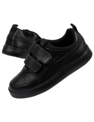 Puma Παιδικό Sneaker Courtflex με Σκρατς Μαύρο 371543-06