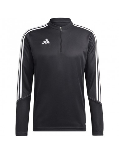 Adidas Tiro 23 Club Ανδρική Μπλούζα με Φερμουάρ Μακρυμάνικη Μαύρη HS3617
