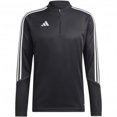 Adidas Tiro 23 Club Ανδρική Μπλούζα με Φερμουάρ Μακρυμάνικη Μαύρη HS3617