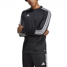Adidas Tiro 23 Club Ανδρική Μπλούζα με Φερμουάρ Μακρυμάνικη Μαύρη HS3617