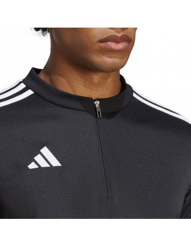 Adidas Tiro 23 Club Ανδρική Μπλούζα με Φερμουάρ Μακρυμάνικη Μαύρη HS3617