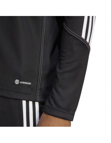 Adidas Tiro 23 Club Ανδρική Μπλούζα με Φερμουάρ Μακρυμάνικη Μαύρη HS3617
