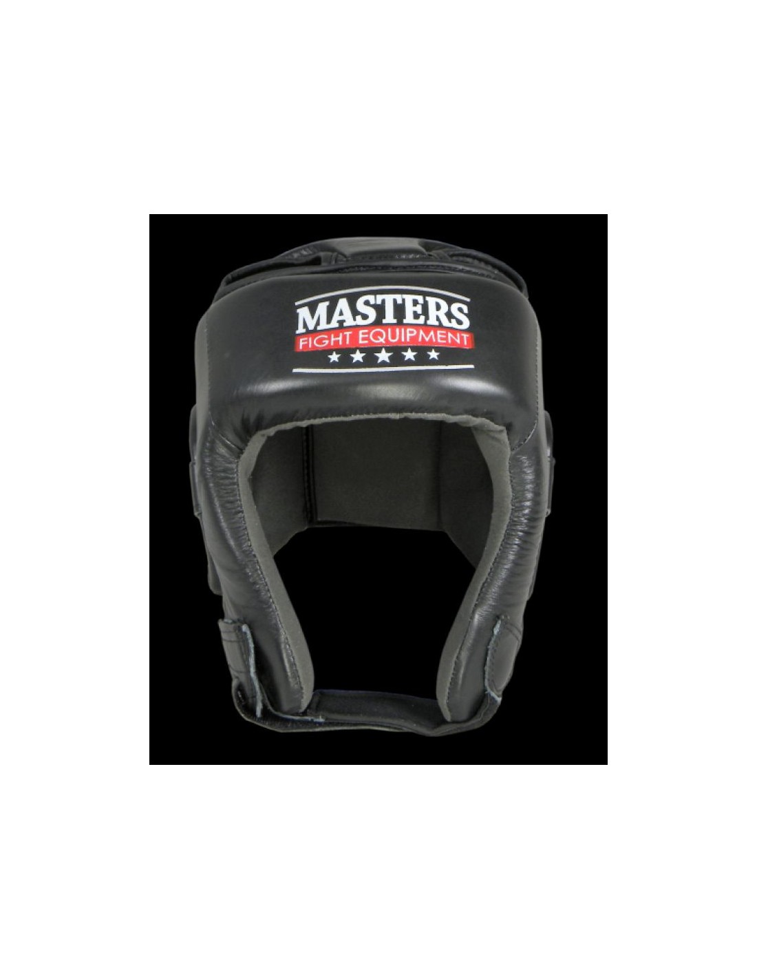 Sport Masters Sport Masters KTOP1 0217-02M Κάσκα Πυγμαχίας Ενηλίκων Aνοιχτού Τύπου Δερμάτινη Μαύρη