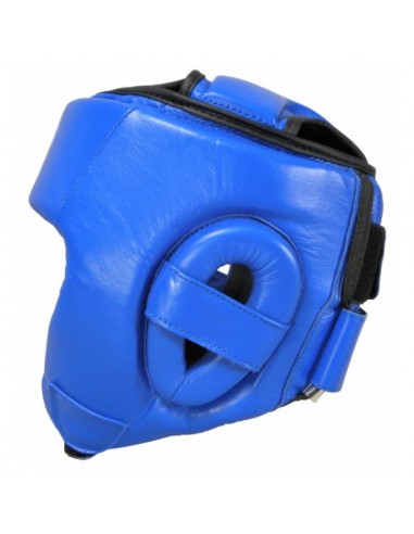 Sport Masters KTOP1 0217-02M Κάσκα Πυγμαχίας Ενηλίκων Aνοιχτού Τύπου Δερμάτινη Μαύρη