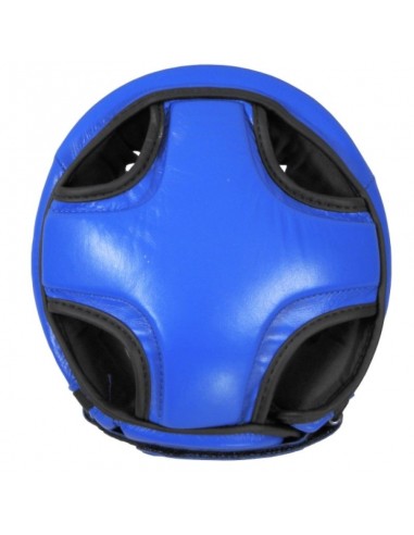 Sport Masters KTOP1 0217-02M Κάσκα Πυγμαχίας Ενηλίκων Aνοιχτού Τύπου Δερμάτινη Μαύρη