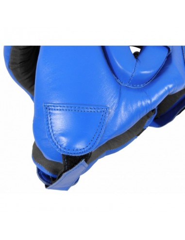 Sport Masters KTOP1 0217-02M Κάσκα Πυγμαχίας Ενηλίκων Aνοιχτού Τύπου Δερμάτινη Μαύρη