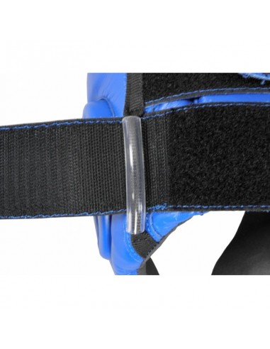 Sport Masters KTOP1 0217-02M Κάσκα Πυγμαχίας Ενηλίκων Aνοιχτού Τύπου Δερμάτινη Μαύρη