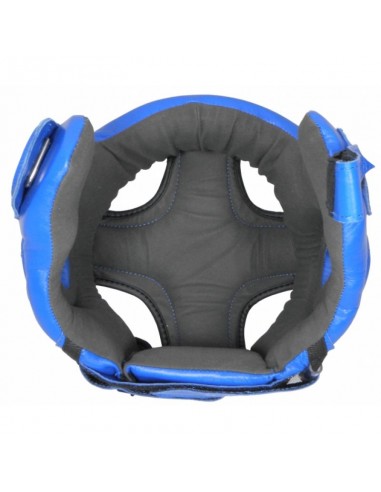 Sport Masters KTOP1 0217-02M Κάσκα Πυγμαχίας Ενηλίκων Aνοιχτού Τύπου Δερμάτινη Μαύρη