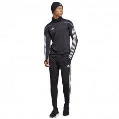 Adidas Tiro 23 Ανδρική Μπλούζα Ζιβάγκο Μακρυμάνικη Μαύρη HS3573