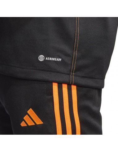 Adidas Tiro 23 Ανδρική Μπλούζα με Φερμουάρ Μακρυμάνικη Μαύρη HZ0182