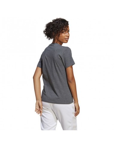 Adidas Big Logo Γυναικείο Αθλητικό T-shirt Grey Melange/Siel IC0634