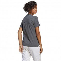 Adidas Big Logo Γυναικείο Αθλητικό T-shirt Grey Melange/Siel IC0634