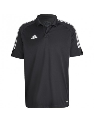Adidas Ανδρικό T-shirt Polo Μαύρο HS3578
