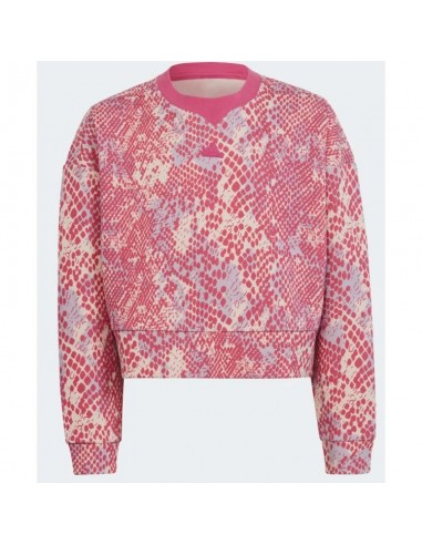 Adidas Παιδικό Φούτερ Cropped Ροζ Future Icons HR5828