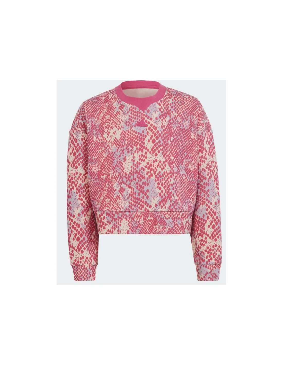 Adidas Παιδικό Φούτερ Cropped Ροζ Future Icons HR5828