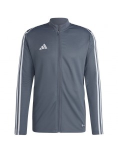 Adidas Tiro 23 League Ανδρική Φούτερ Ζακέτα με Κουκούλα Γκρι HS3504