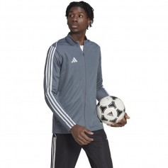 Adidas Tiro 23 League Ανδρική Φούτερ Ζακέτα με Κουκούλα Γκρι HS3504