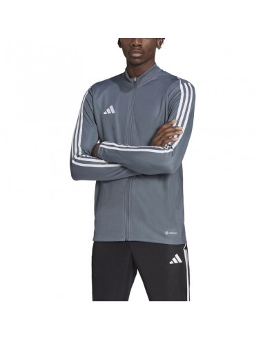 Adidas Tiro 23 League Ανδρική Φούτερ Ζακέτα με Κουκούλα Γκρι HS3504