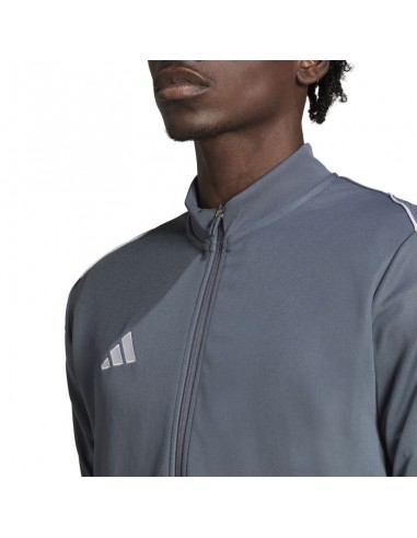 Adidas Tiro 23 League Ανδρική Φούτερ Ζακέτα με Κουκούλα Γκρι HS3504