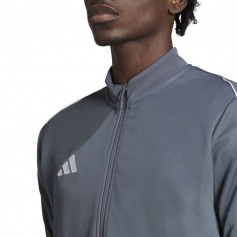 Adidas Tiro 23 League Ανδρική Φούτερ Ζακέτα με Κουκούλα Γκρι HS3504