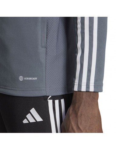 Adidas Tiro 23 League Ανδρική Φούτερ Ζακέτα με Κουκούλα Γκρι HS3504