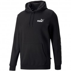 Puma Essentials Tape Ανδρικό Φούτερ με Κουκούλα και Τσέπες Μαύρο 849040-01