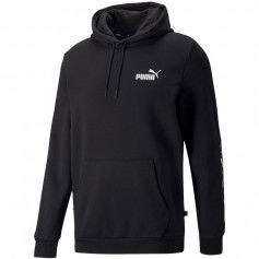 Puma Essentials Tape Ανδρικό Φούτερ με Κουκούλα και Τσέπες Μαύρο 849040-01
