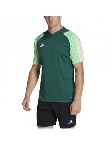 Adidas Tiro 23 Competition Αθλητικό Ανδρικό T-shirt Πράσινο Μονόχρωμο HU1297