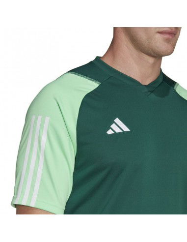 Adidas Tiro 23 Competition Αθλητικό Ανδρικό T-shirt Πράσινο Μονόχρωμο HU1297