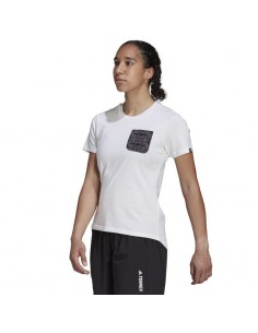 Adidas Terrex Ανδρικό T-shirt Λευκό Μονόχρωμο GU8993