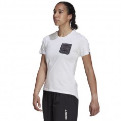 Adidas Terrex Ανδρικό T-shirt Λευκό Μονόχρωμο GU8993