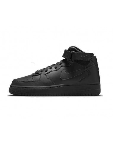 Nike Παιδικά Sneakers High Air Force 1 Mid LE Μαύρα DH2933-001