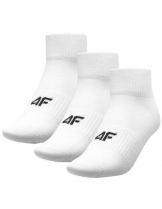4F 4FSS23USOCM150-10S Αθλητικές Κάλτσες Λευκές 3 Ζεύγη