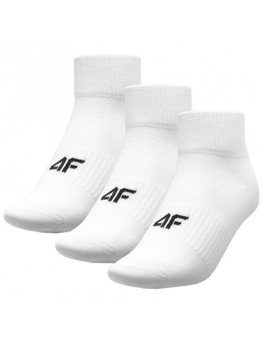 4F 4FSS23USOCM150-10S Αθλητικές Κάλτσες Λευκές 3 Ζεύγη
