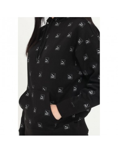 Puma Brand Love Γυναικείο Φούτερ με Κουκούλα Μαύρο 535706-01